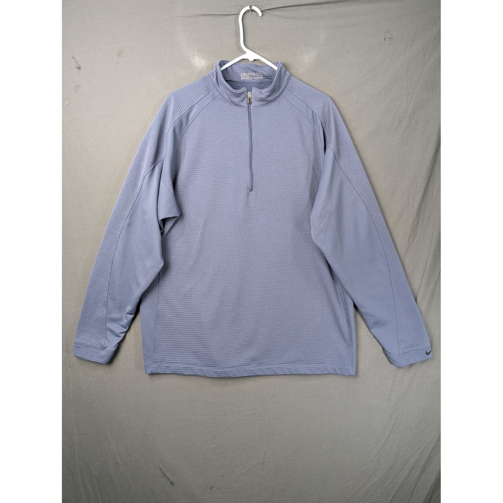 Nike Golf Mens XL Blue Tiger Woods Collection 1/4 Zip Pullover 267579-537